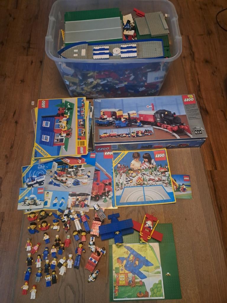 Grote partij Vintage Lego jaren 70/80/90 zie omschrijving, Ophalen, Zo goed als nieuw