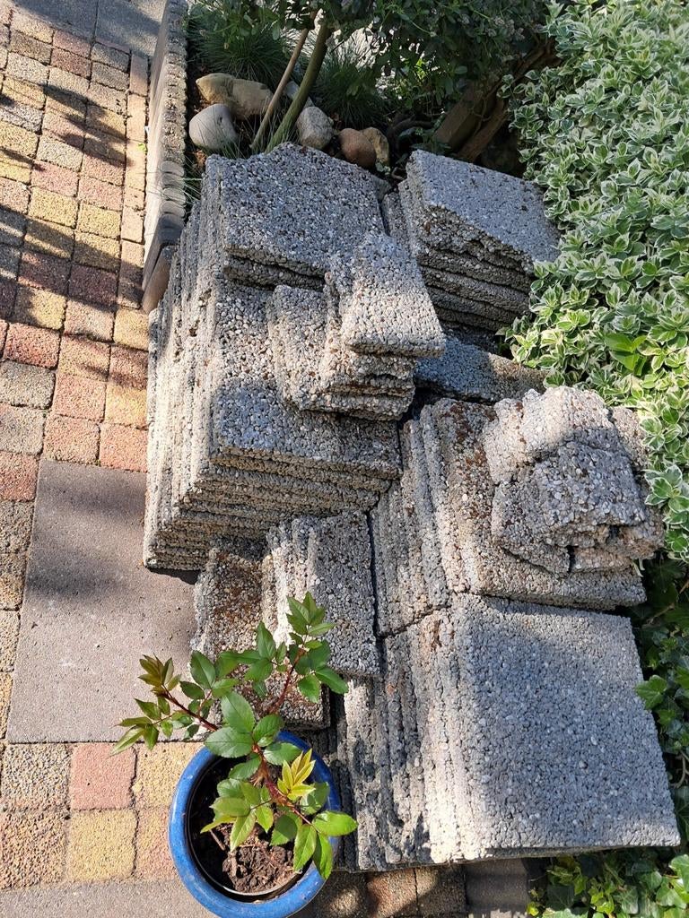 Tuin en terras tegels, Ophalen, Beton, Terrastegels