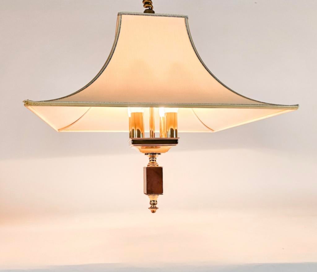 Vintage Herda hanglamp met trekveer . Jaren 70, Ophalen of Verzenden, Zo goed als nieuw, Minder dan 50 cm