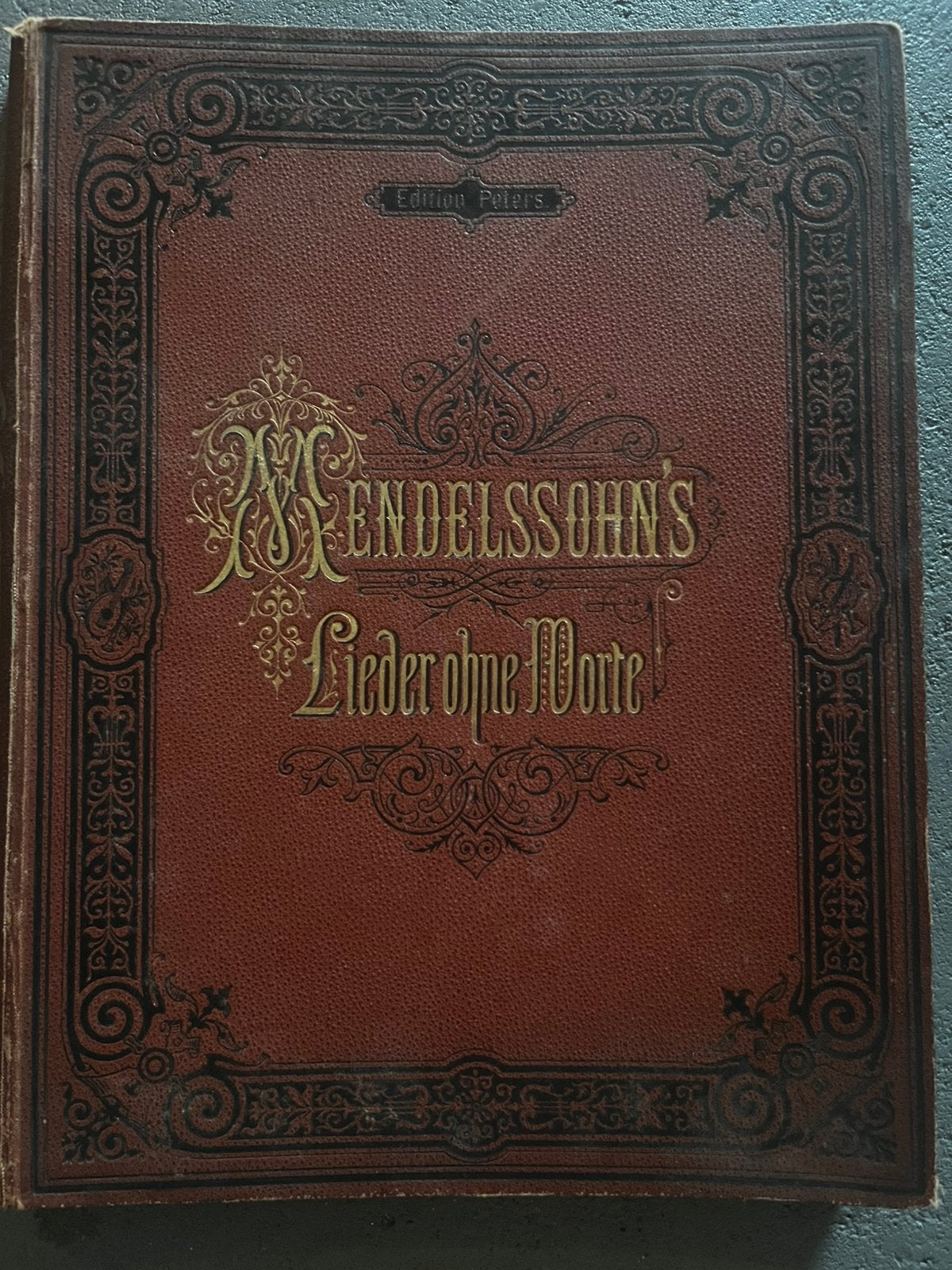 antieke 1890 Bladmuziek piano Mendelssohn Lieder ohne Worte, Antiek en Kunst, Antiek | Boeken en Bijbels, Ophalen