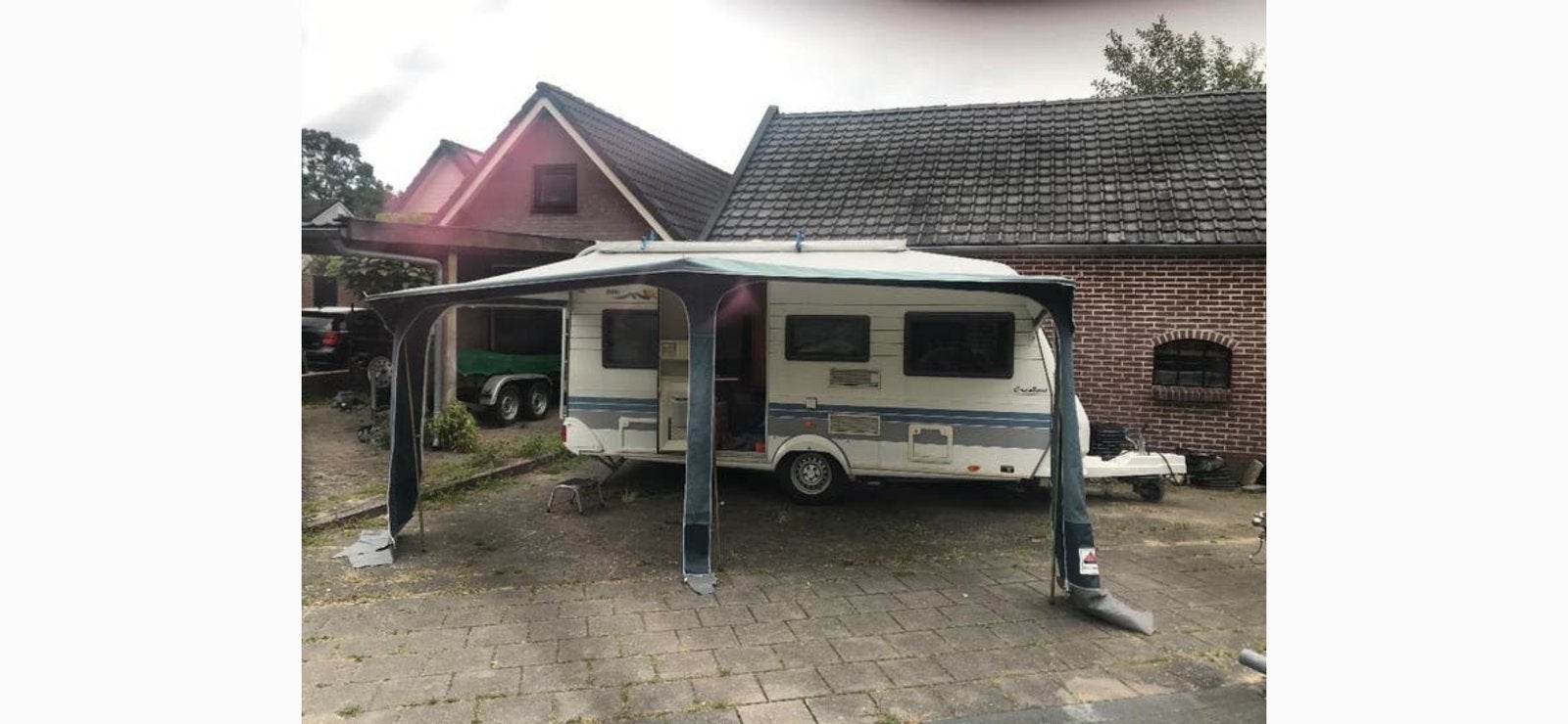 Voortent Caravan Dorema omloop 10, netjes  Diepte 270 cm, Caravans en Kamperen, Ophalen, Gebruikt
