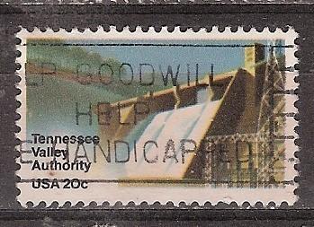 USA, Tennessee Valley, 1983., Ophalen of Verzenden, Gestempeld, Noord-Amerika