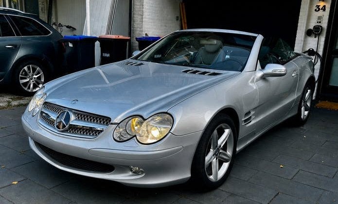 Mercedes SL500 2002 | 56.000km | V8 | Hardtop | Uniek, Auto's, Automaat, 5000 cc, 8 cilinders, Leder