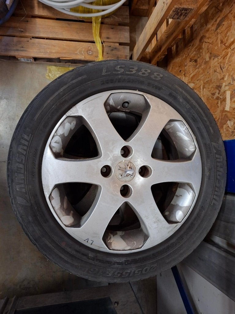 Gebruikte velgen incl. banden van een Peugeot 307, Ophalen, Gebruikt, Overige merken