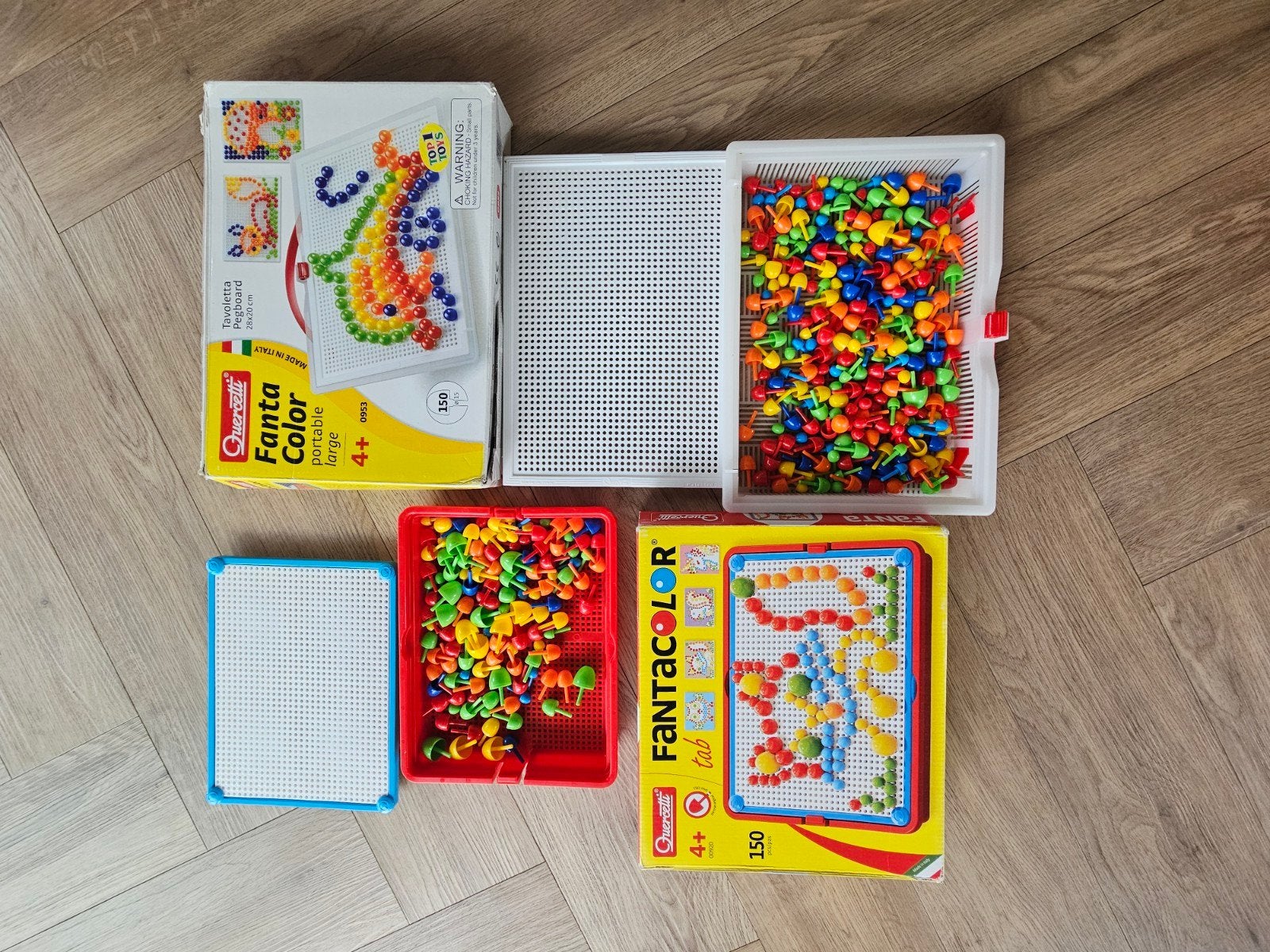 Quercetti Fantacolor mozaïek speelgoed set, Kinderen en Baby's, Speelgoed | Educatief en Creatief, Ophalen, Gebruikt, Puzzelen
