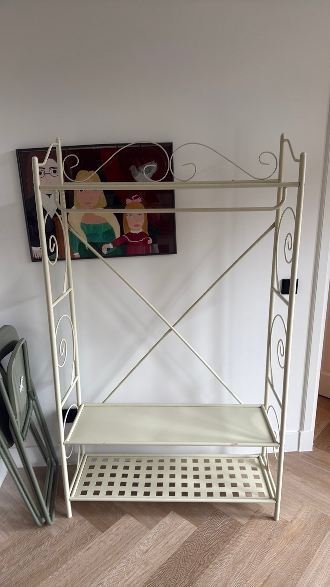 Clothing Rack/ kledingrek, open closet, beige, Kleding | Dames, Ophalen, Zo goed als nieuw