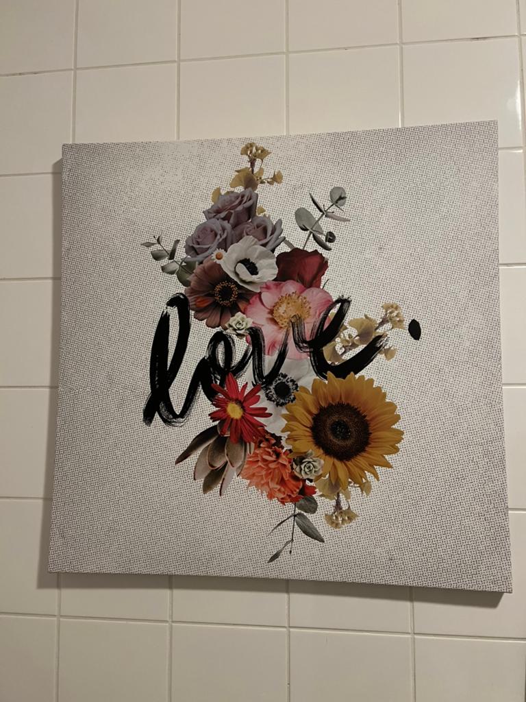 Love kunst schilderij Ikea, Antiek en Kunst, Kunst | Schilderijen | Modern, Ophalen of Verzenden