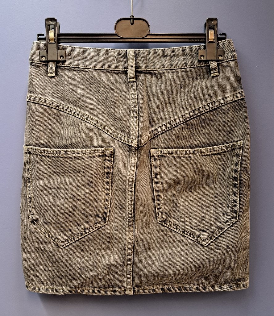 Isabel Marant Etoile grijs denim spijker rokje mt XS 47506, Isabel Marant, Isabel Marant, ., Ophalen of Verzenden