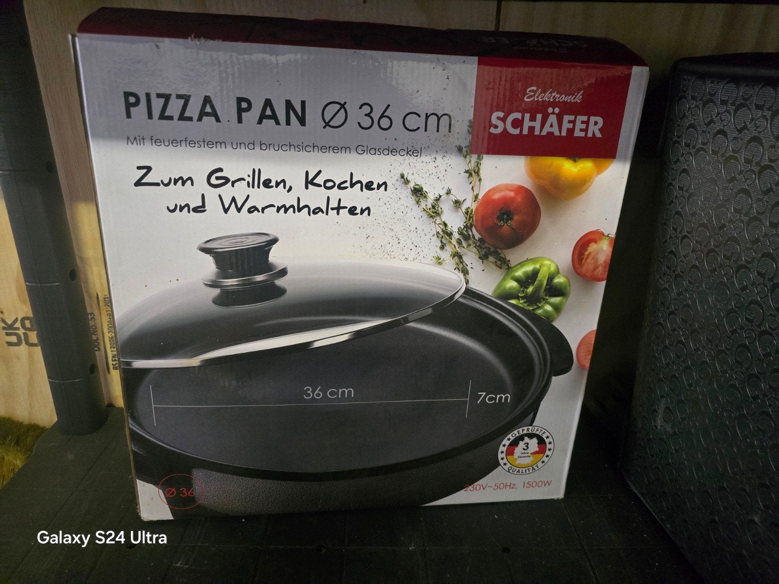 elektriseche pizza pan, Ophalen of Verzenden, Nieuw, Overige materialen