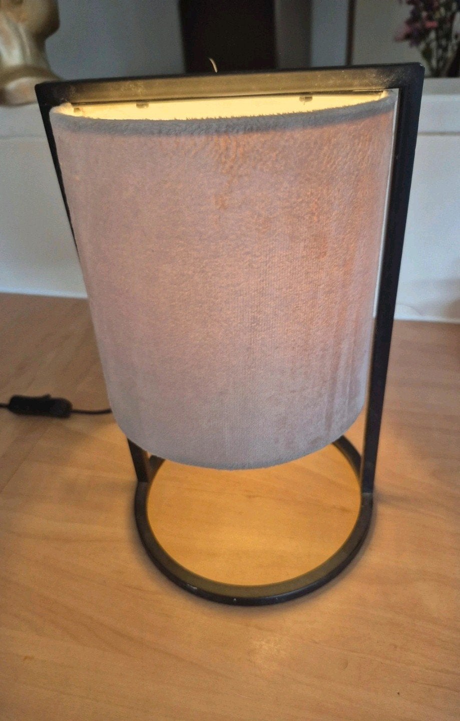 tafel/nacht lamp, Huis en Inrichting, Beige, 30 cm, Nachtlamp, Zo goed als nieuw