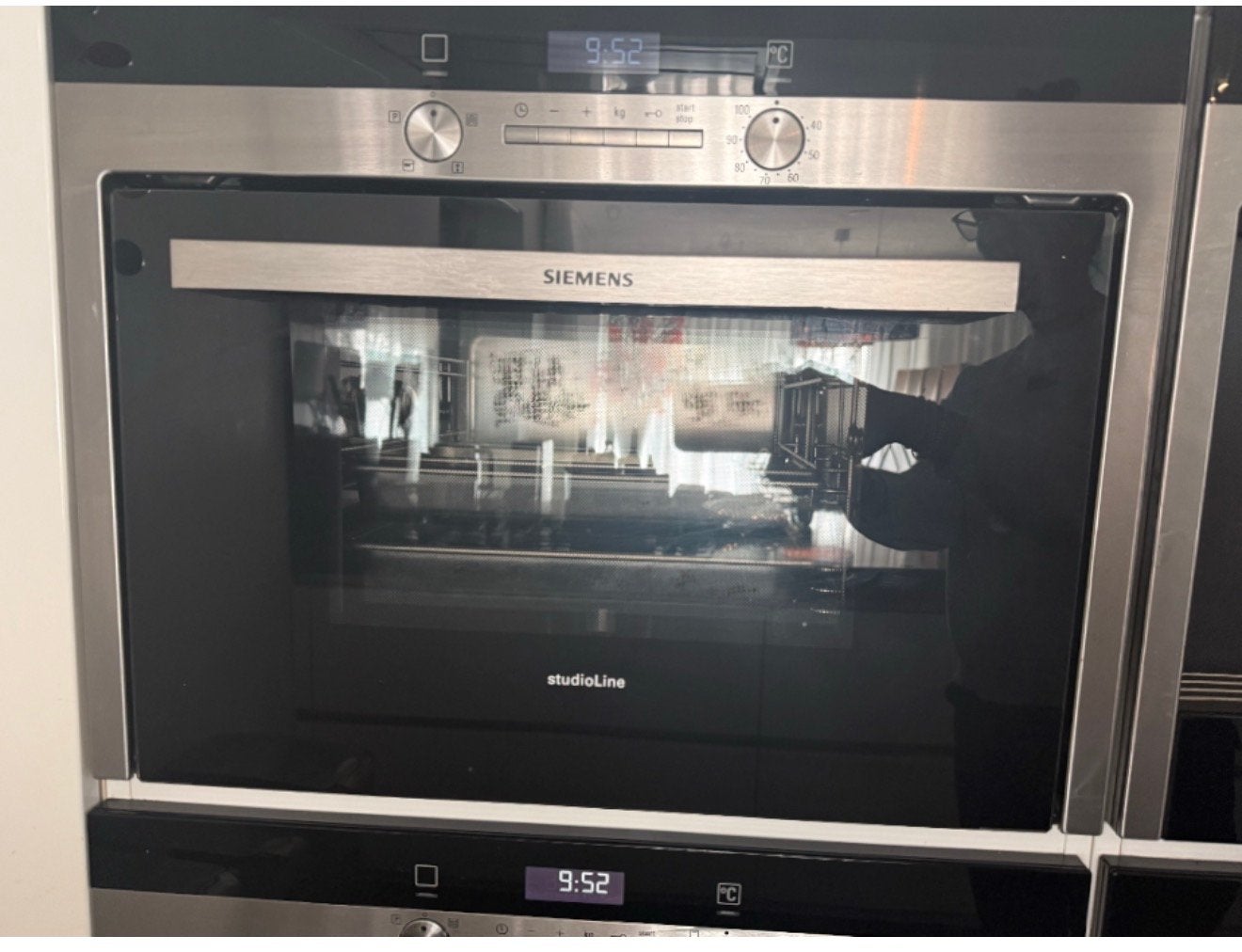 Siemens StudioLine Stoomoven HB24D.52/HB24D582 - Zo goed als, Ophalen, Siemens, Inbouw, Stoomoven