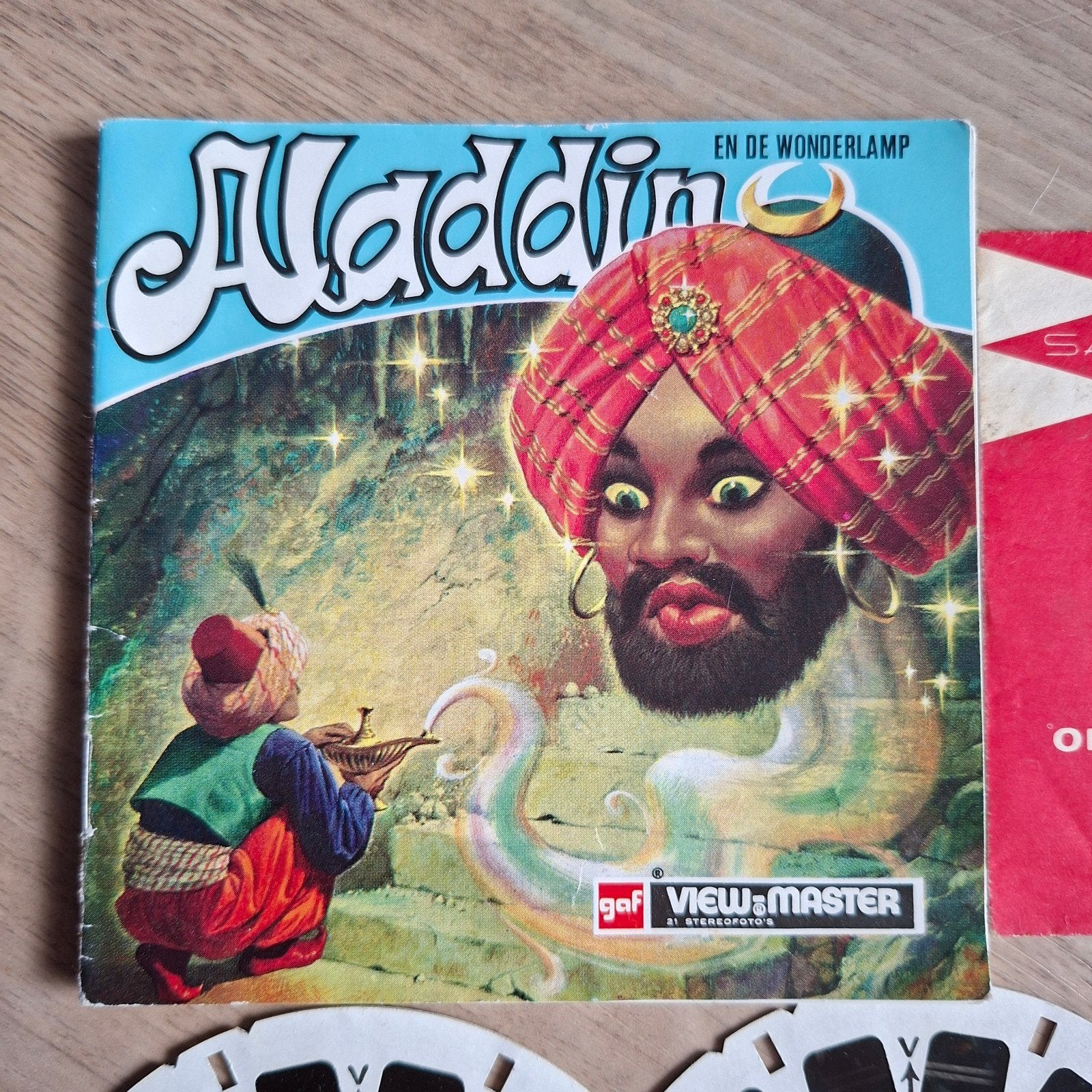 Vintage View-Master: Aladdin en de Wonderlamp (3 schijven), Ophalen of Verzenden