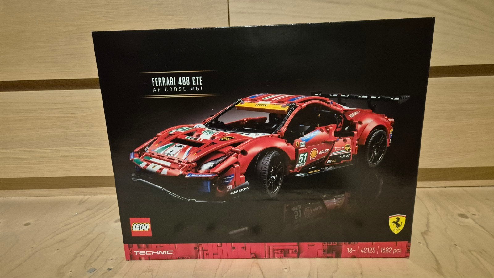 LEGO Technic Ferrari 488 GTE AF Corse #51 (42125), Lego, Nieuw, Ophalen of Verzenden, Technic