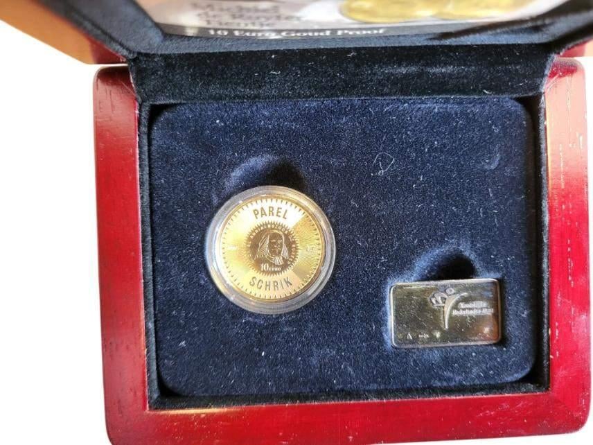 Nederland 10 euro goud proof 2007 Michiel de Ruyter in casse, Postzegels en Munten, Edelmetalen en Baren, Ophalen of Verzenden