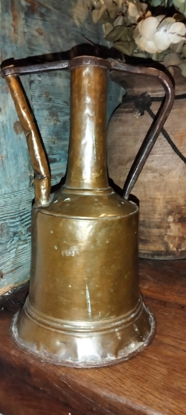 Brocante oude waterketel, Ophalen of Verzenden, Koper