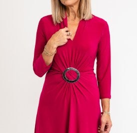 Joseph Ribkoff chique felrose stretch jurk mt M, Kleding | Dames, Jurken, Maat 38/40 (M), Verzenden, ., Joseph Ribkoff