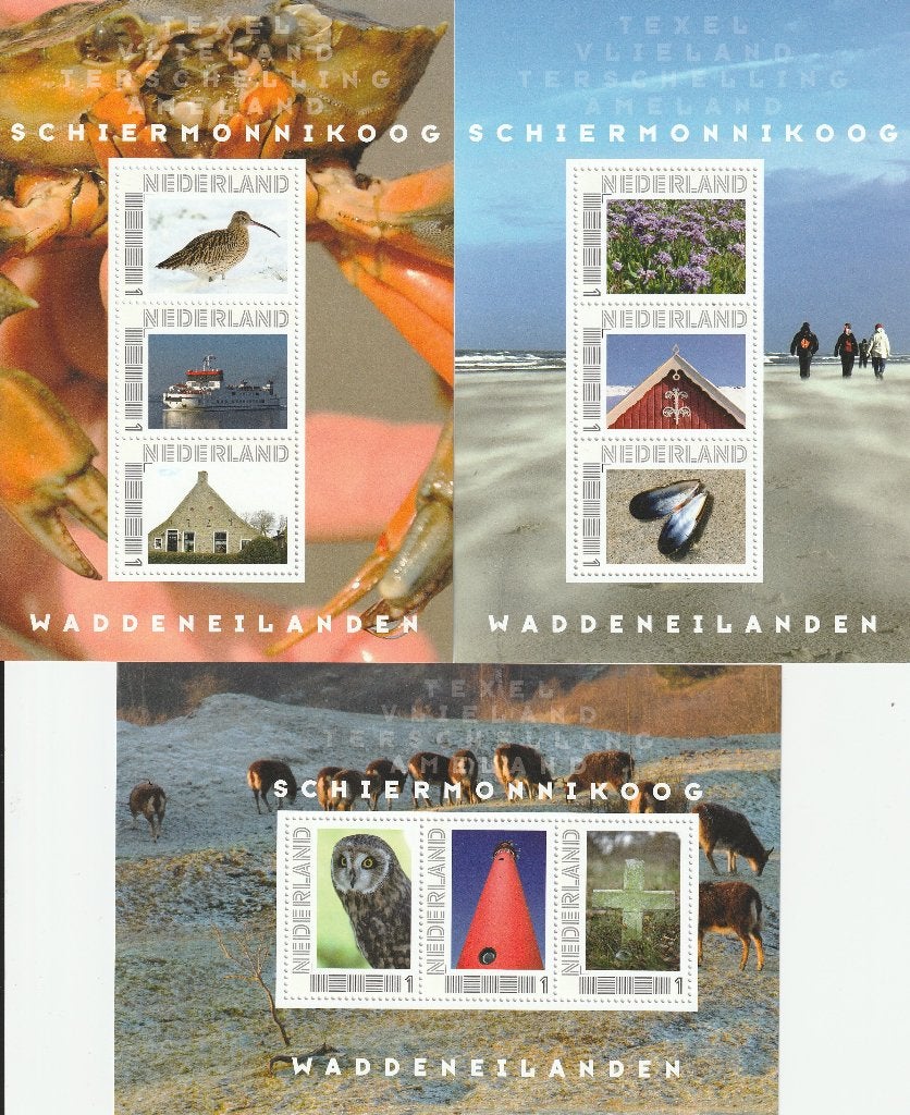 persoonlijke postzegels over Schiermonnikoog, Postzegels en Munten, Ophalen of Verzenden, Na 1940, Postfris