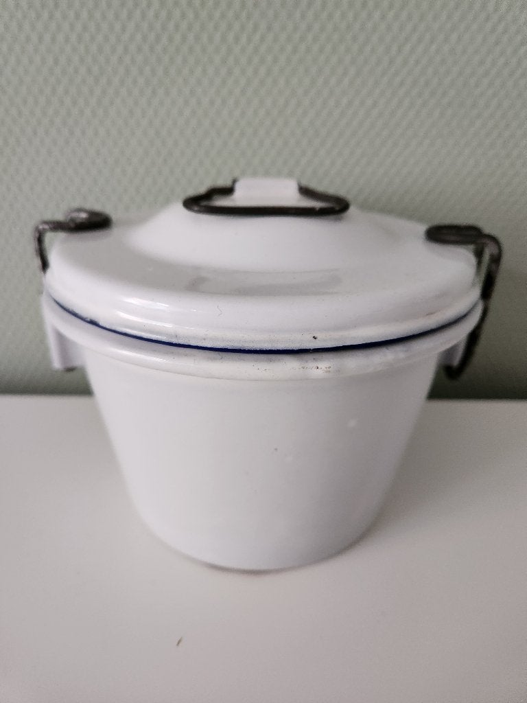 Emaille puddingvorm/poffertpan, Ophalen of Verzenden