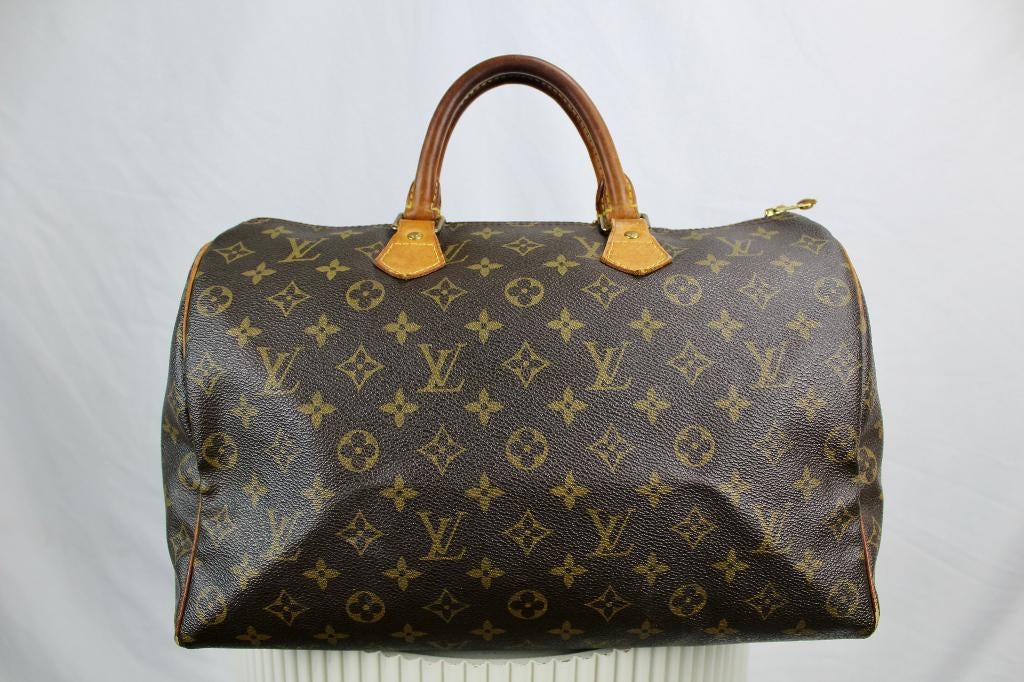 Louis Vuitton Speedy 35 - 1104, Sieraden, Tassen en Uiterlijk, Tassen | Damestassen, Gebruikt, Bruin, Ophalen of Verzenden, Lv