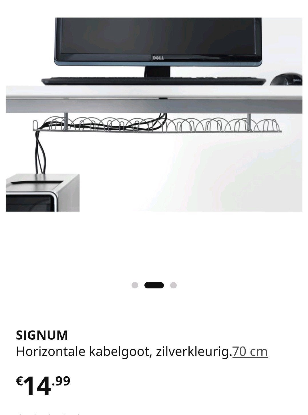 Ikea Signum Kabelgoot - Netjes en Georganiseerd, Ophalen, Gebruikt, Metaal