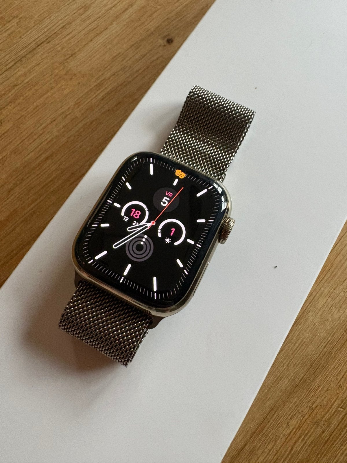 Apple Iwatch 7 cellular series milanes loop 41mm, Zwart, IOS, Ophalen of Verzenden, Zo goed als nieuw