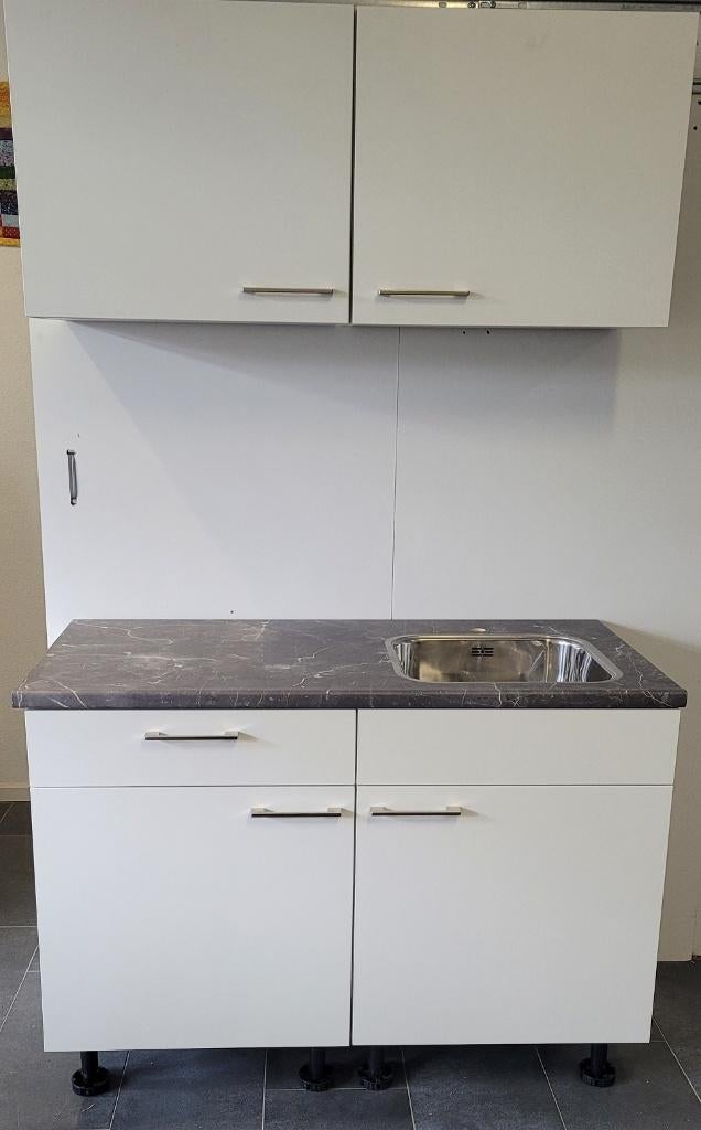 Nieuwe Bruynzeel ATLAS Pantry 120 cm / INNOVARE KEUKENS, Wit, Enkelwandige keuken, Zo goed als nieuw, Kunststof
