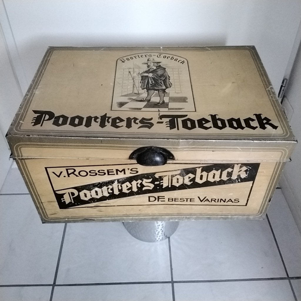 Leuk groot blik Poorters -Toeback, Ophalen of Verzenden, Gebruikt, Overige