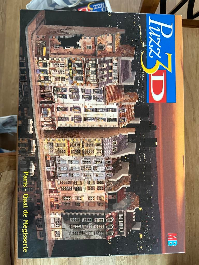 3D Puzzel Set: 9 stuks o.a. Parijs, NY, Big Ben - MB Hasbro, Ophalen, 500 t/m 1500 stukjes, Zo goed als nieuw, Rubik's of 3D-puzzel