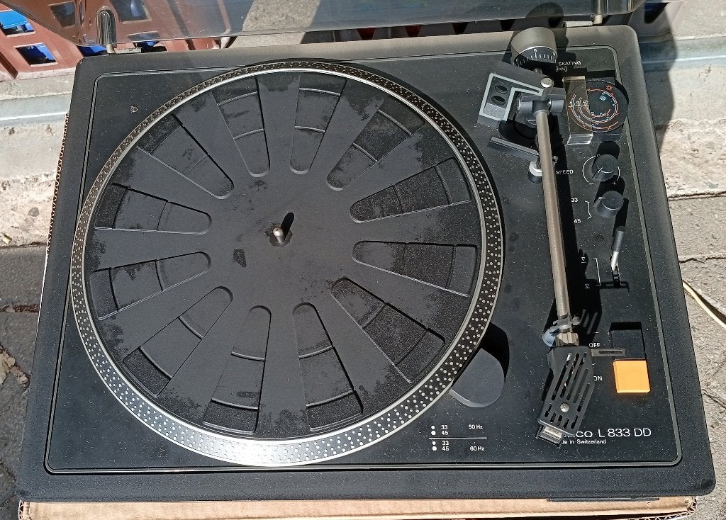 Lenco L833/DD Platenspeler - Made In Zwitserland, Gebruikt, Automatisch, Platenspeler, Ophalen