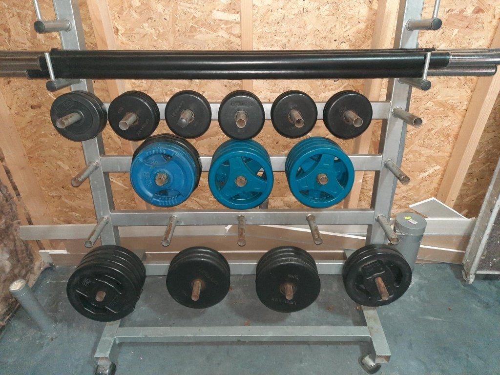 6 complete Bodypump sets incl. spierpijn, Sport en Fitness, Ophalen, Gebruikt, Benen, Overige typen