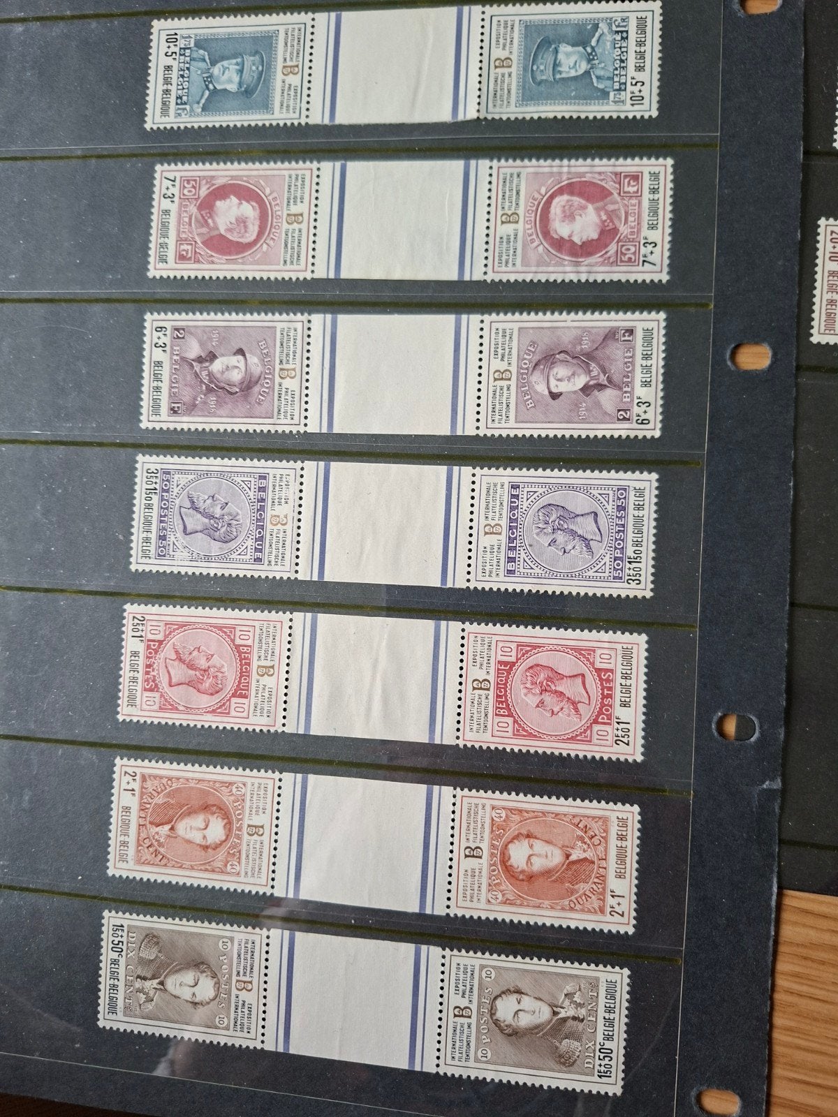 Belgische postzegels met portretten - diverse jaren, Verzenden, Frankeerzegel, Zonder gom, Europa