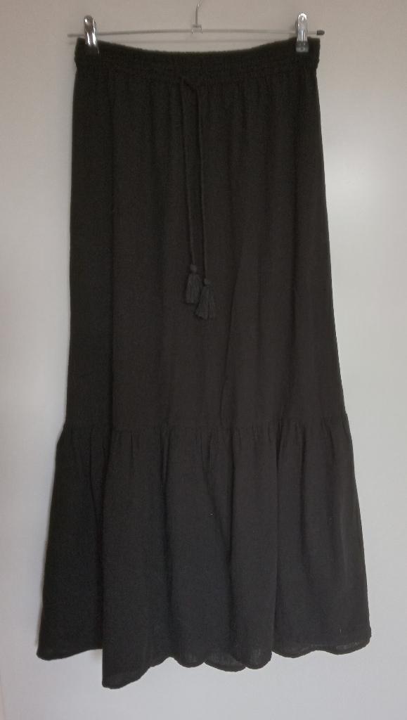 Vero Moda lange zwarte rok met volant, maat M, nieuw, Kleding | Dames, Rokken, Verzenden, Vero Moda, Zwart, Nieuw