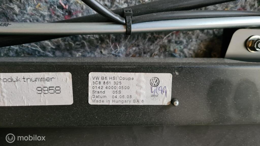 Rolgordijn hoedenplank volkswagen Passat CC 3c8861325, Auto-onderdelen, Gebruikt, Volkswagen, Ophalen of Verzenden