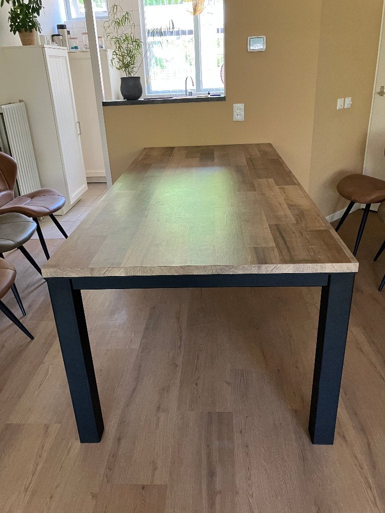 Mooie grote eetkamertafel, Huis en Inrichting, Tafels | Eettafels, Ophalen, Overige materialen, 200 cm of meer, 50 tot 100 cm