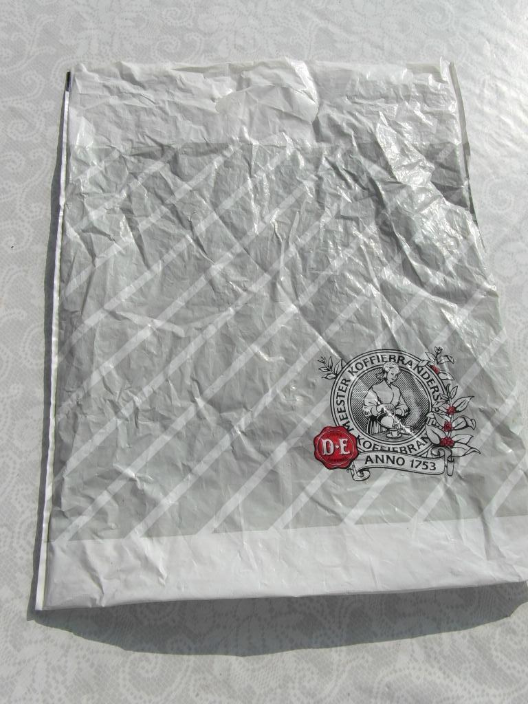 plastic tas van Douwe Egberts koffiebranders sinds 1753, Verzamelen, Ophalen of Verzenden, Zo goed als nieuw