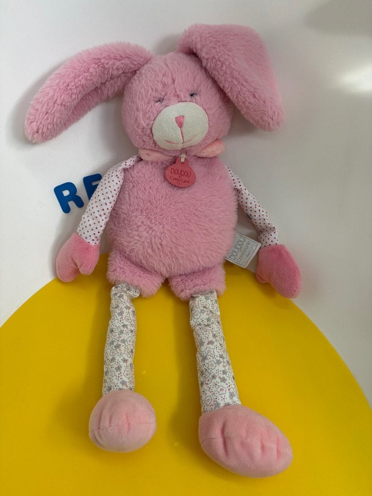 K2918 Dou dou et compagnie konijn roze, Kinderen en Baby's, Speelgoed | Knuffels en Pluche, Ophalen of Verzenden, Zo goed als nieuw