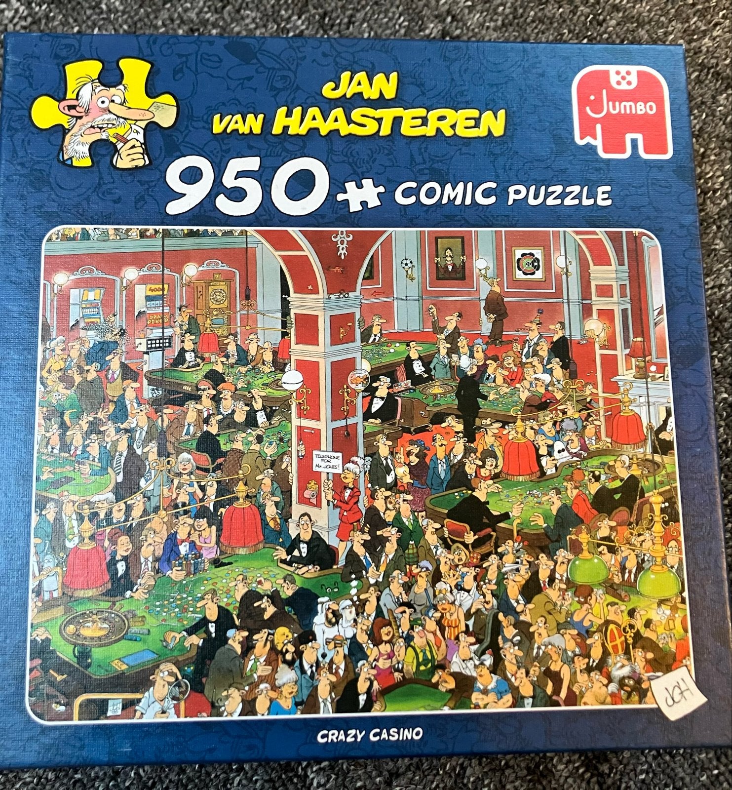 Jan van Haasteren Crazy Casino 950 stukjes legpuzzel, Hobby en Vrije tijd, Ophalen of Verzenden, 500 t/m 1500 stukjes, Zo goed als nieuw