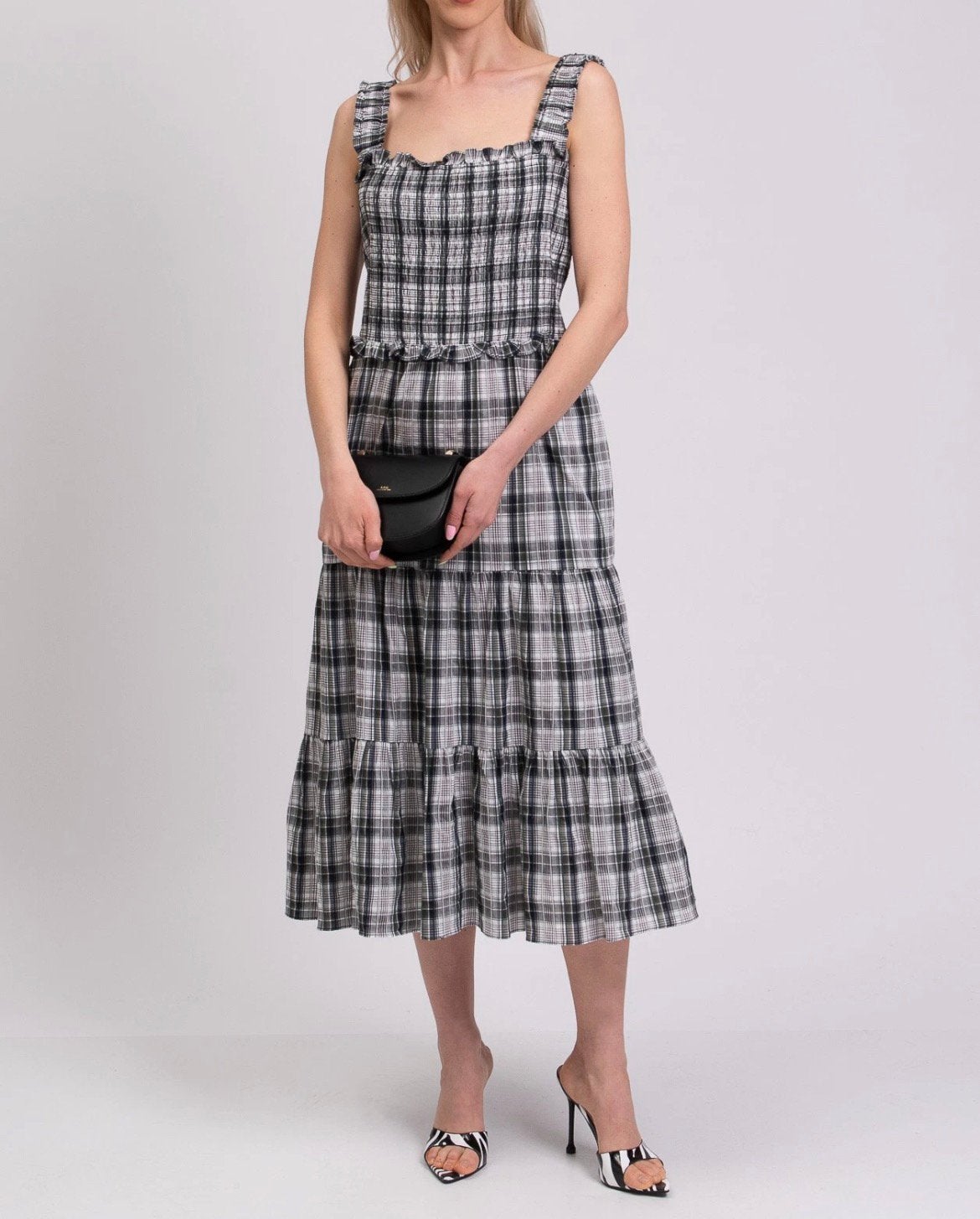 Veronica Beard prachtige midi dress jurk NL 42 L, Kleding | Dames, Zwart, Maat 42/44 (L), Nieuw, Ophalen of Verzenden