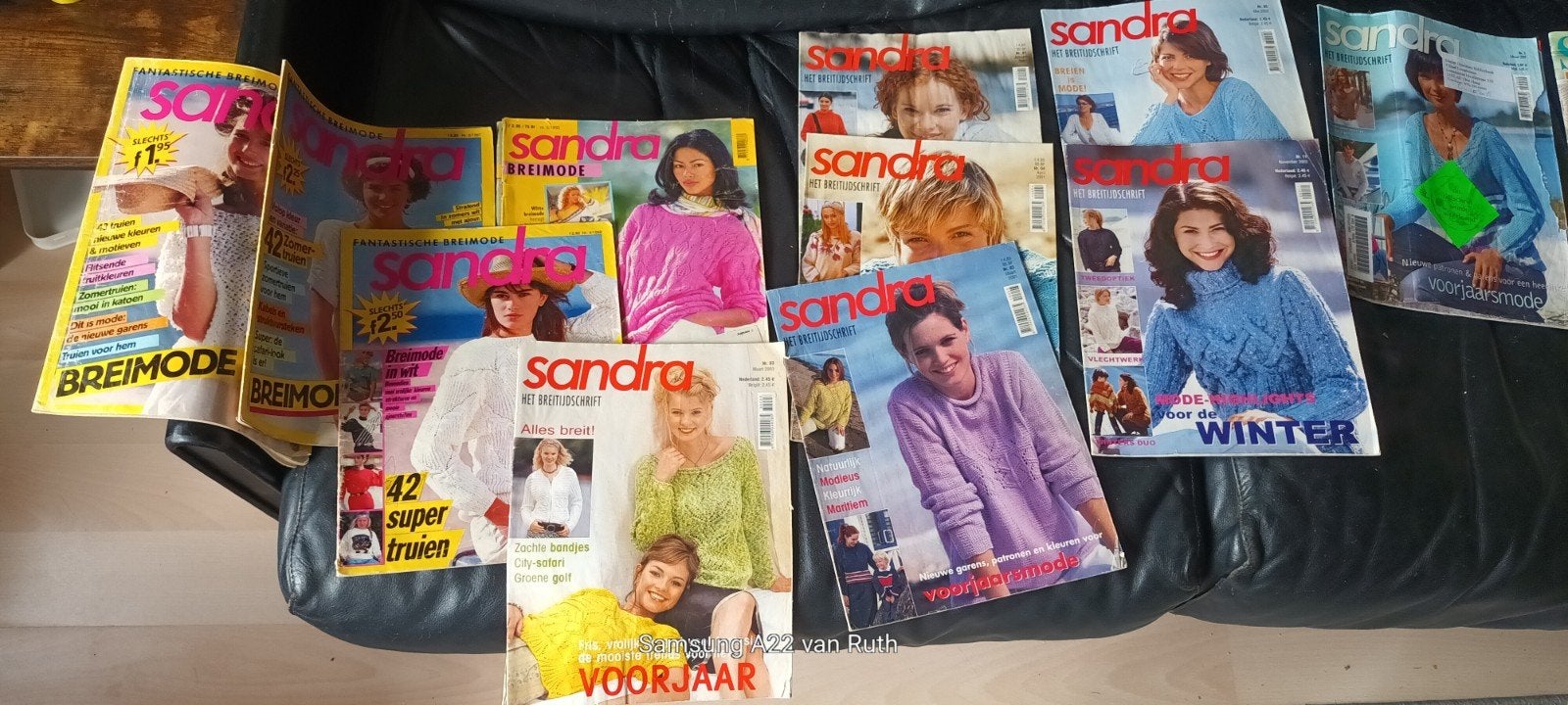 26 Brei- en Haakbladen: Sandra, Patricia, Diana (1986-2011), Ophalen of Verzenden, Gebruikt, Breien of Haken, Patroon of Boek