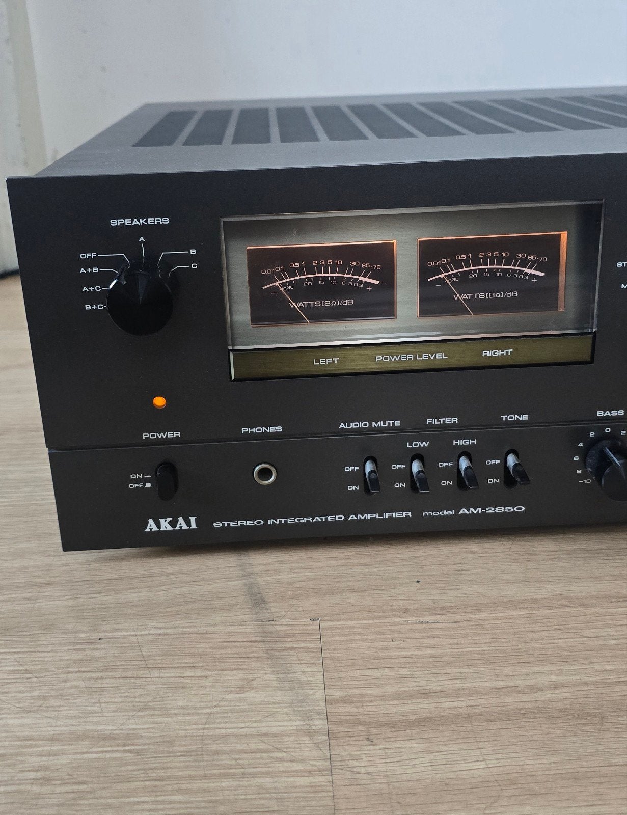AKAI AM-2850 Stereo Geïntegreerde Versterker, Overige merken, Gebruikt, Ophalen of Verzenden, 60 tot 120 watt