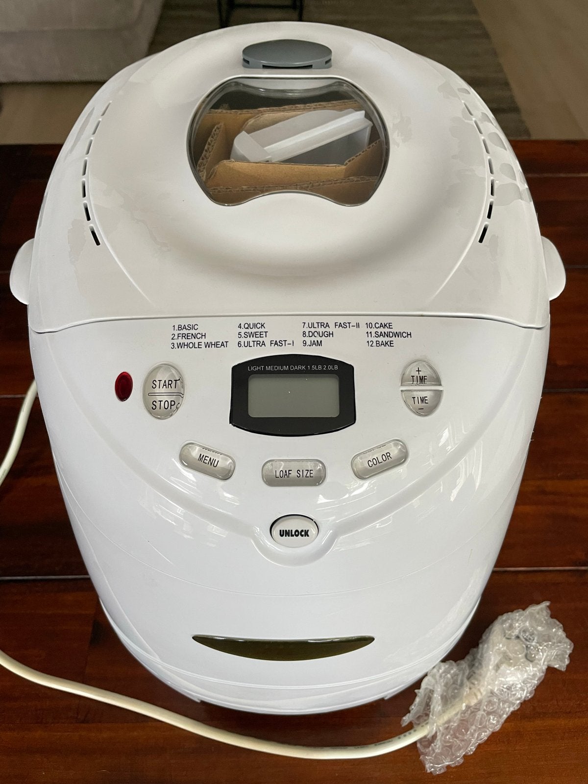 Gloednieuwe HEBR660 Broodbakmachine, Witgoed en Apparatuur, Broodbakmachines, Met timer, 800 tot 1200 gram deeg, Nieuw, Ophalen of Verzenden