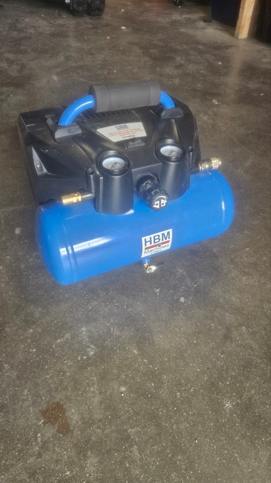 HBM 36 Volt 4.0Ah Draagbare 6 Liter Compressor op Accu, Doe-het-zelf en Verbouw, Ophalen, Gebruikt, 6 tot 10 bar, Minder dan 200 liter/min