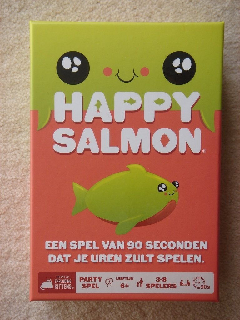 LEUK: Happy Salmon - PARTYspel !, Vijf spelers of meer, Ophalen, Nieuw, Exploding Kittens