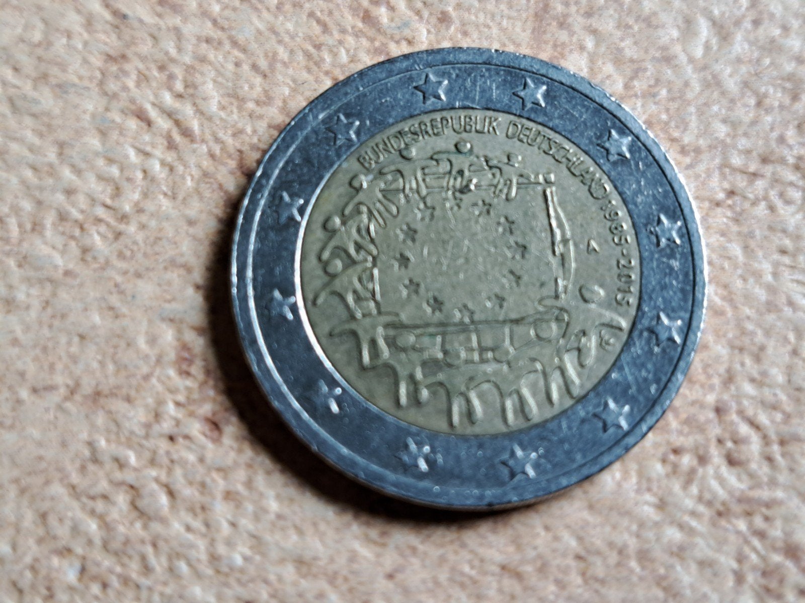 2 euro cc Duitsland 2015 Europese Vlag (A), Ophalen of Verzenden, Duitsland, 2 euro