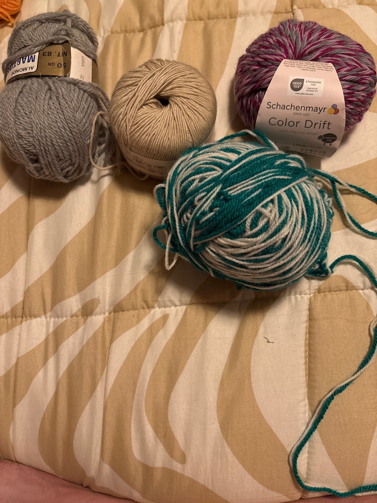 Diverse bollen wol en garen - Schachenmayr Color Drift, Ophalen of Verzenden, Gebruikt, Breien of Haken, Wol of Garen