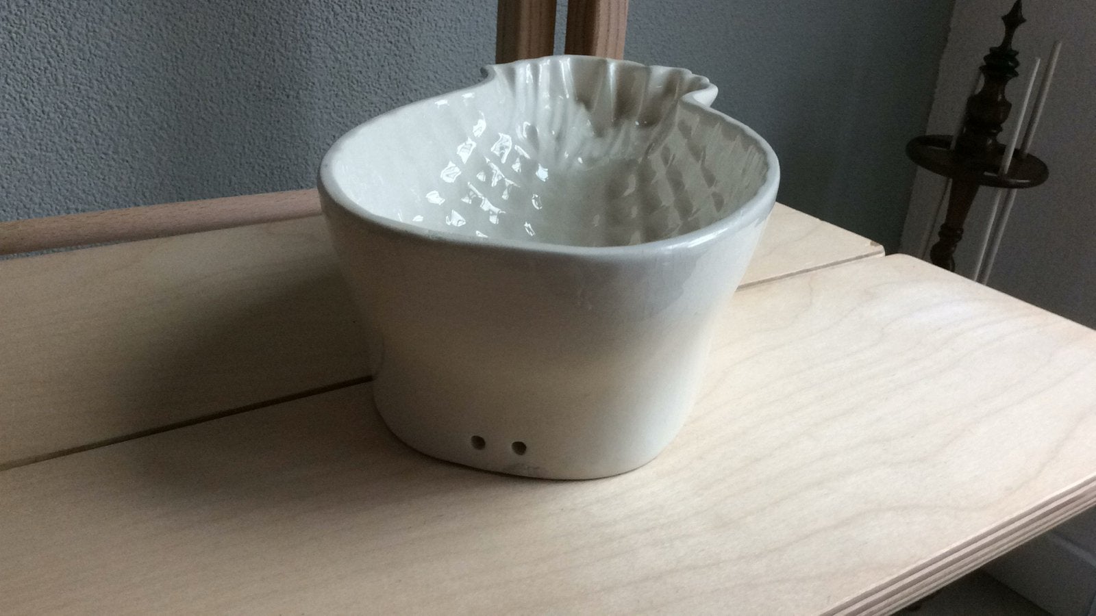 Unieke Keramische Ananasvormige pudding vorm - Crèmekleurig, Ophalen of Verzenden