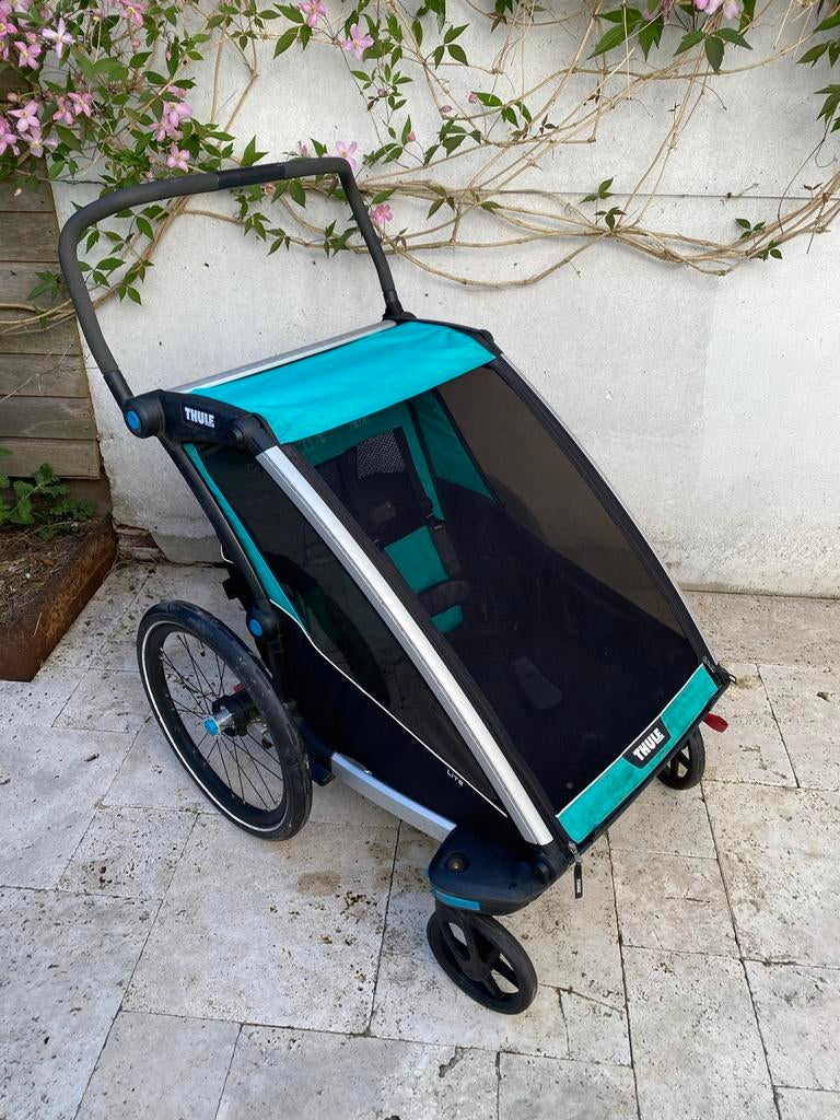 Thule Chariot Lite 2 - Kinderfietskar en wandelwagen, Fietsen en Brommers, Fietsaccessoires | Aanhangers en Karren, Ophalen, Gebruikt