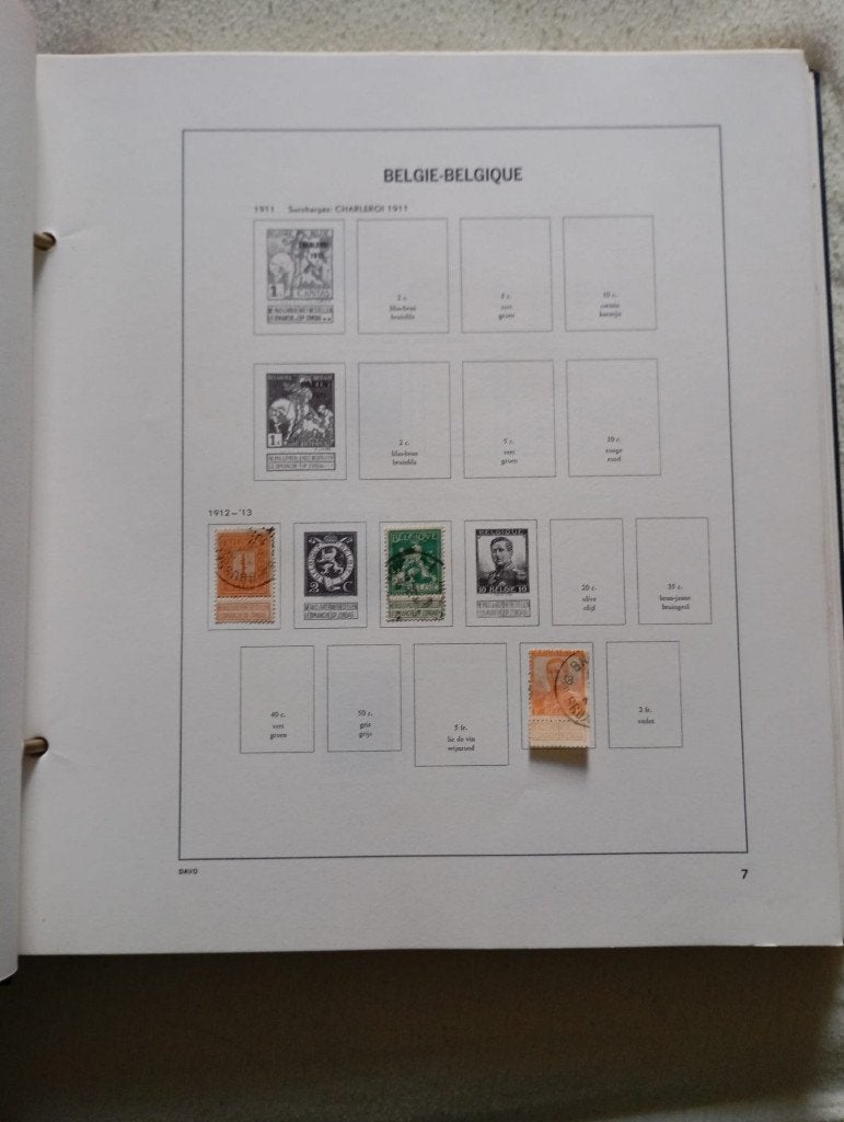 verzameling belgie met davo, Postzegels en Munten, Ophalen of Verzenden