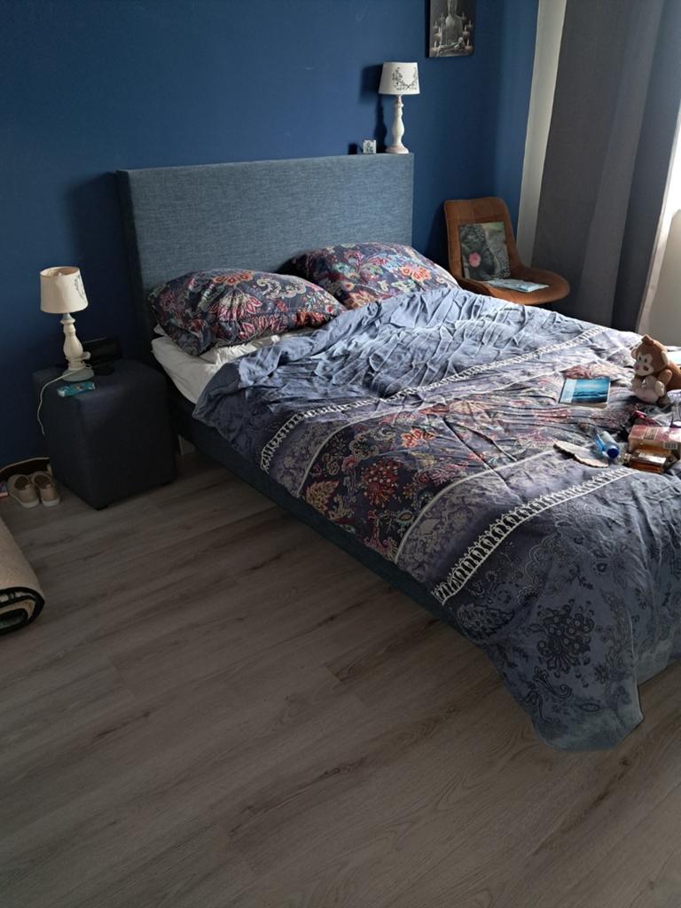 Boxspring, Ophalen, Tweepersoons, Stof