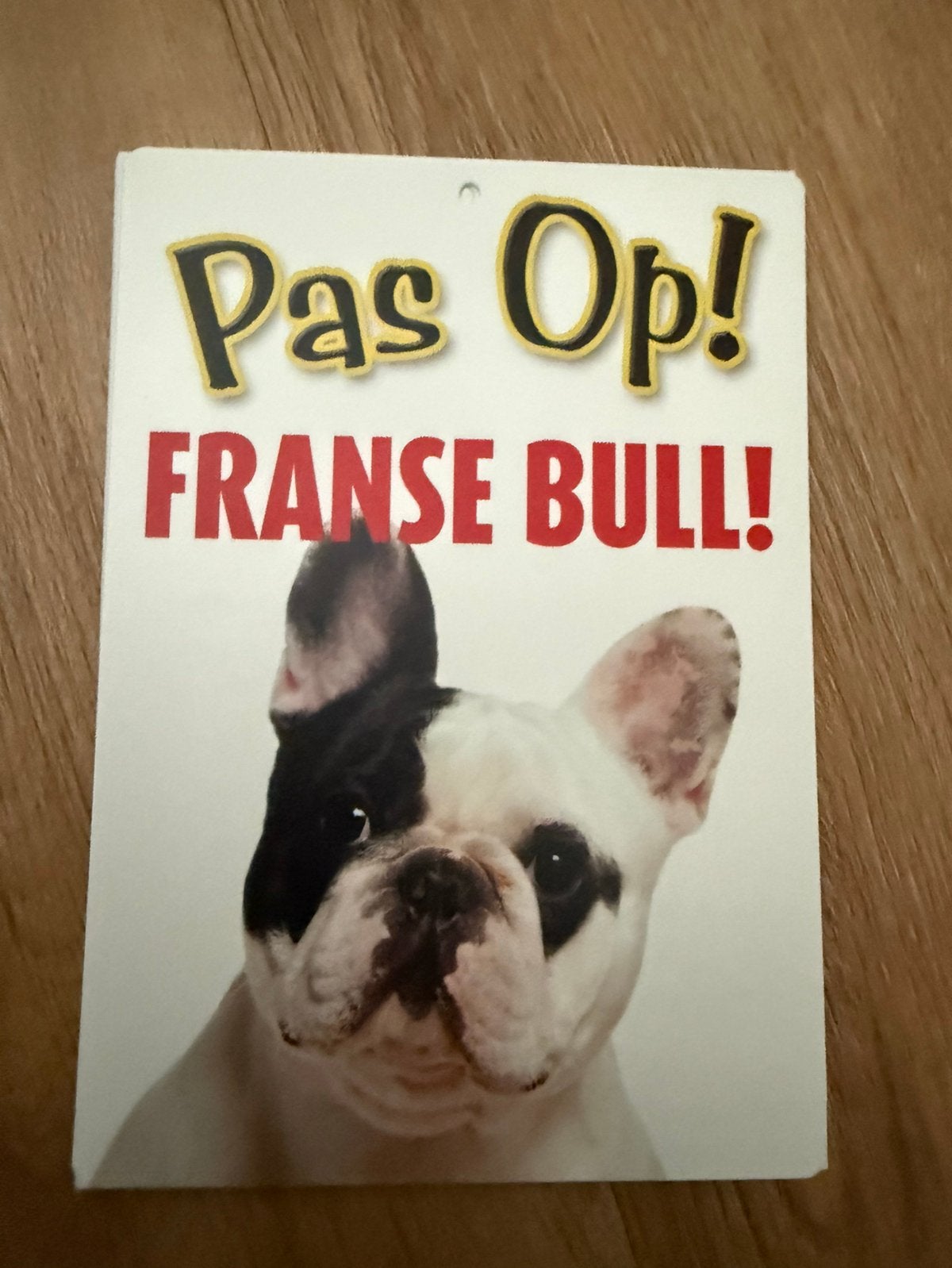 Waakbord franse Bulldog, Ophalen of Verzenden, Nieuw
